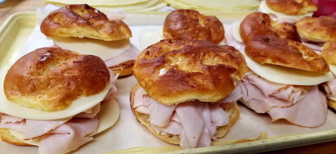 Turkey and Cheese Brioche Sandwich