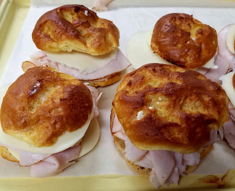 Turkey and Cheese Brioche Sandwich
