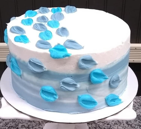Paint Brush Strokes Cake