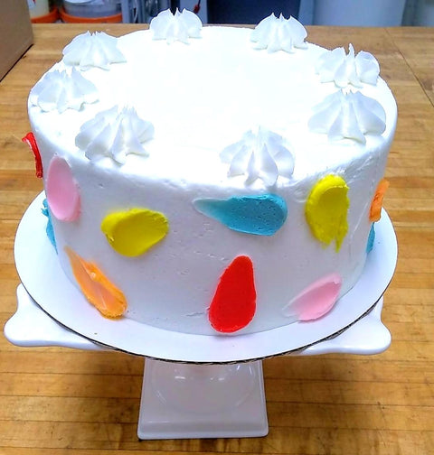 Paint Brush Strokes Cake