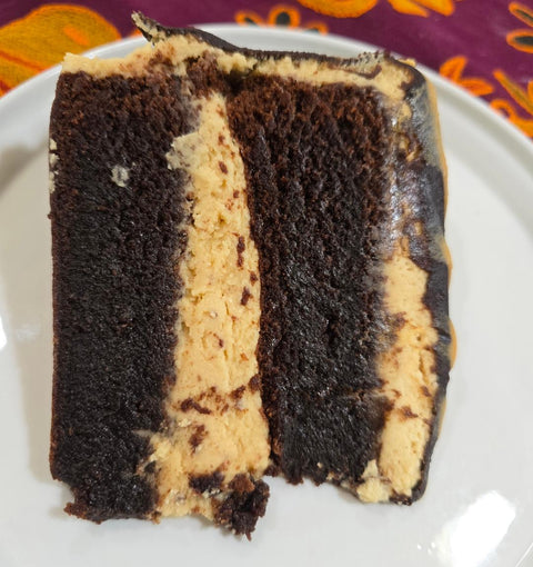 Peanut Butter Cup Brownie Cake