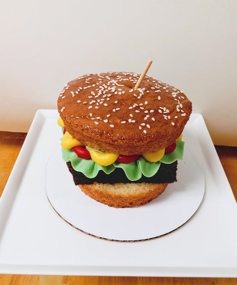 Father's Day Burger Cake