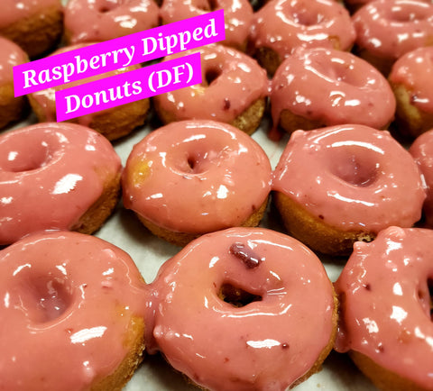 Cafe Donut Raspberry Dipped Individual DF and Soy Free