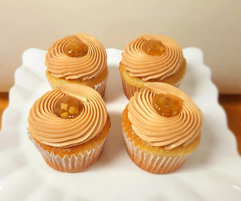 Caramel Apple Pie Cupcakes