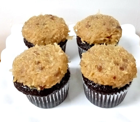 German Chocolate Cupcakes