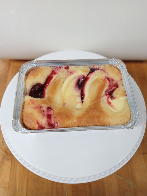 Raspberry Custard Coffee Cake