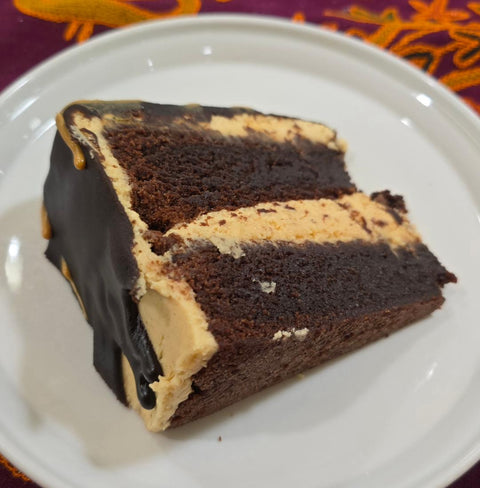 Peanut Butter Cup Brownie Cake