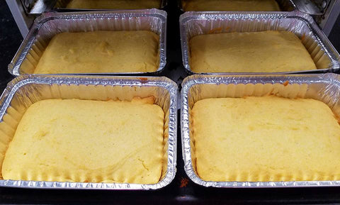 Cornbread in the Tray