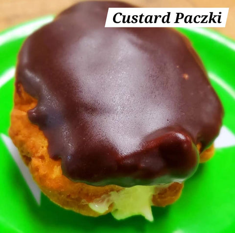 Paczki -  Custard with Chocolate 4 Pack