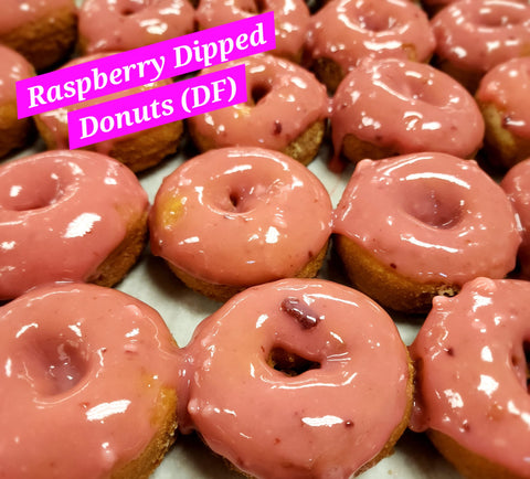 Raspberry Dipped Donuts