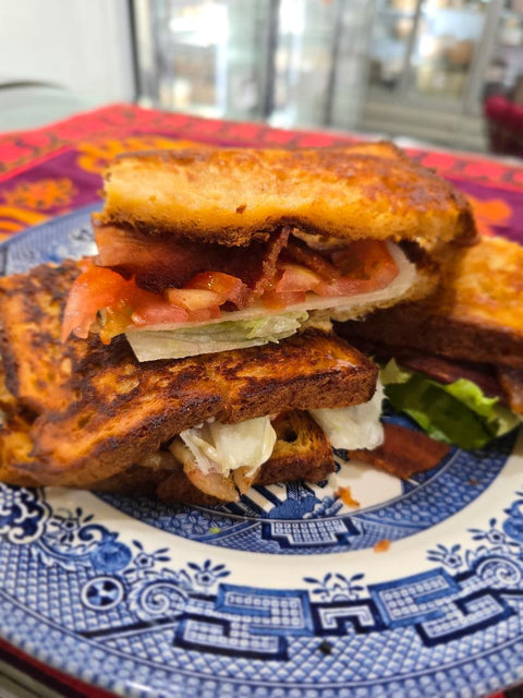 Cafe B.L.T. Bacon, Lettuce and Tomato Sandwich.  (Dairy Free upon Request)