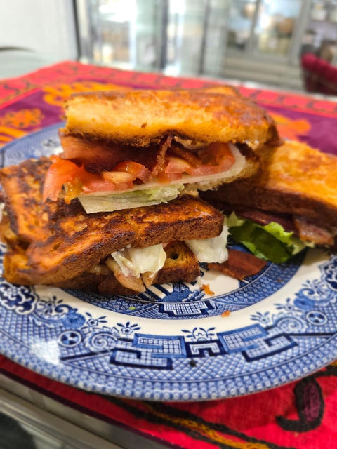 Cafe B.L.T. Bacon, Lettuce and Tomato Sandwich.  (Dairy Free upon Request)