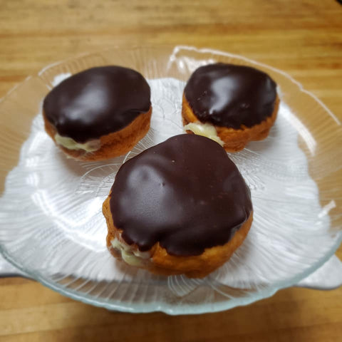 Paczki -  Custard with Chocolate 4 Pack