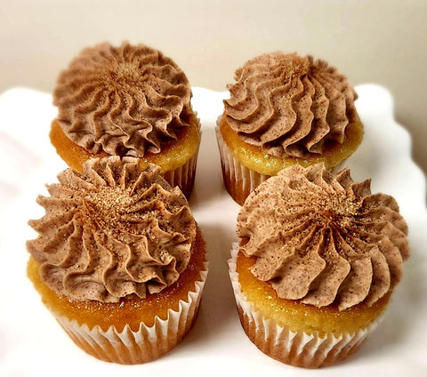 Cinn-ful Vanilla Cupcakes