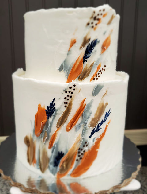 Boho Sleek Wedding Cake