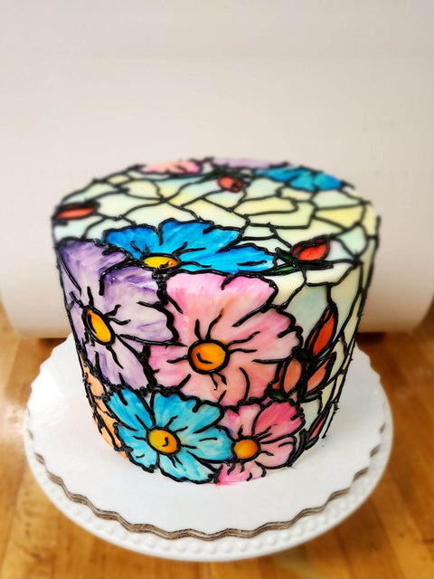 Stained Glass Wedding Cake